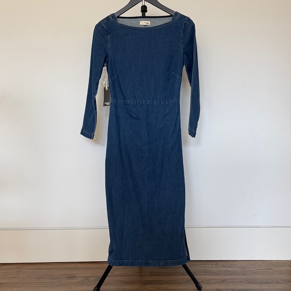 Wilfred Denim Midi Dress